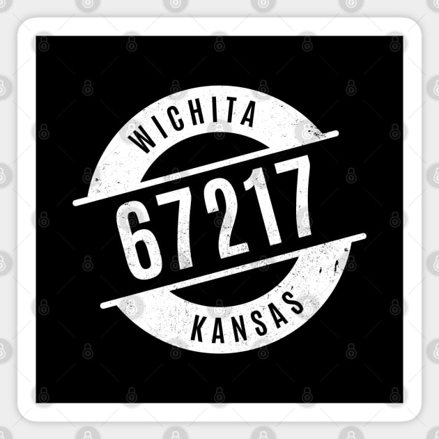 Wichita Kansas 67217 Zip Code Sticker by creativecurly